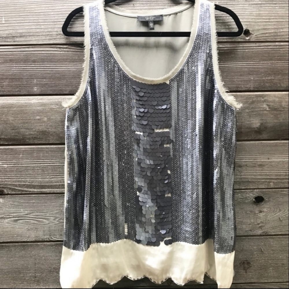 Jessica Simpson Sequined Dressy Tank Top